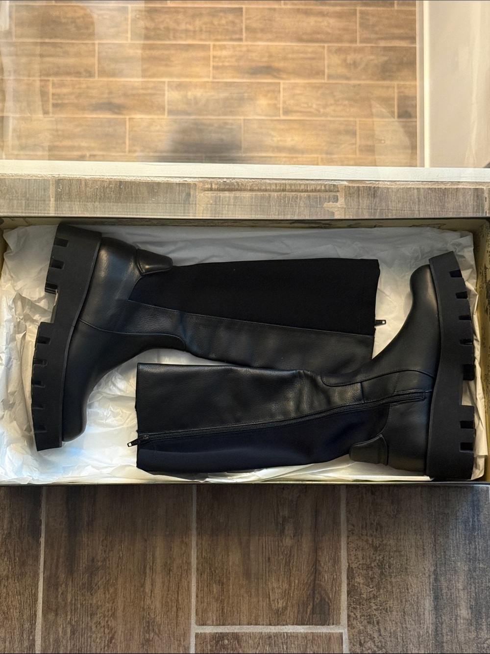 Paloma Barceló NWOT Knee-High Lug Sole Boots